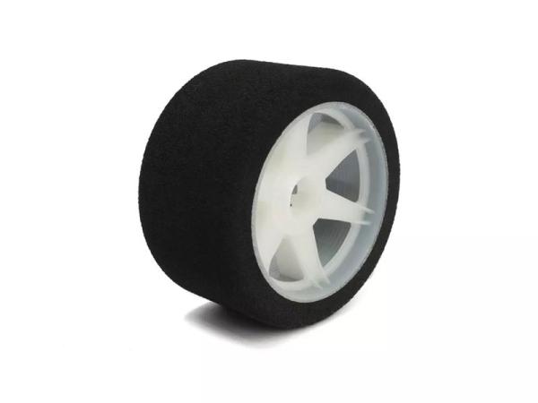 Moosgummi-Reifen Härte 32 auf Felgen hell vorne 70.5mm (2) HOTRACE 1/8 Onroad